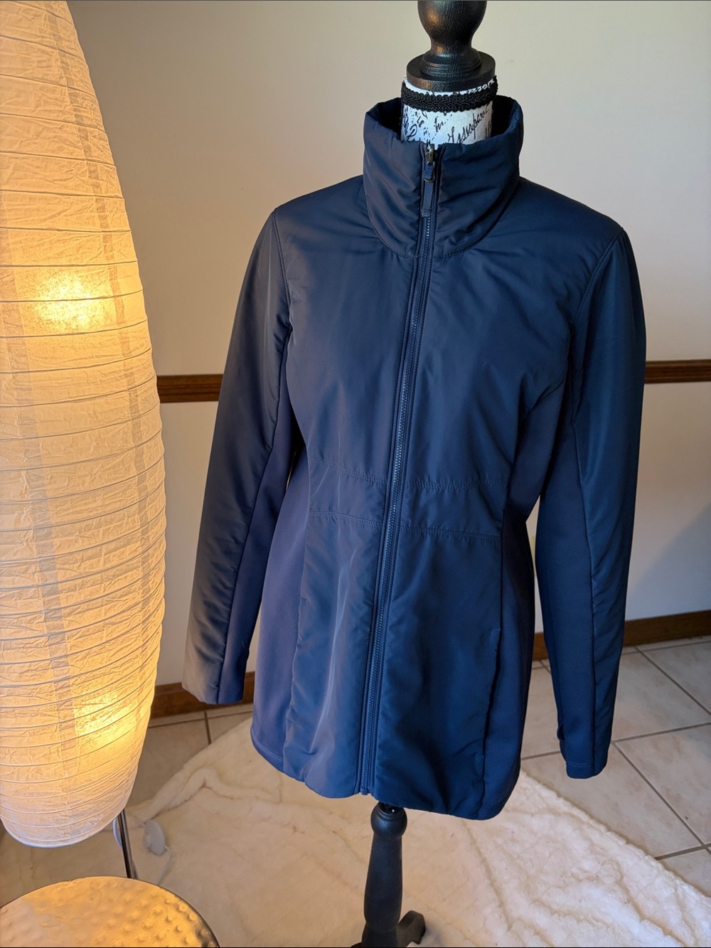 Port Authority Women's Navy Full-Zip Utility Jacket